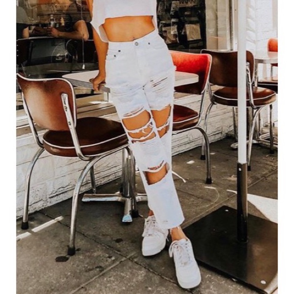 NWT Carmar Denim White Hermia Jean